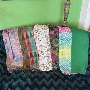 Colorful Patterned Scarves Set